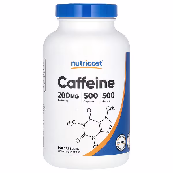 Nutricost, Caffeine, 200 mg by Nutricost — recommended by Nick Jensen