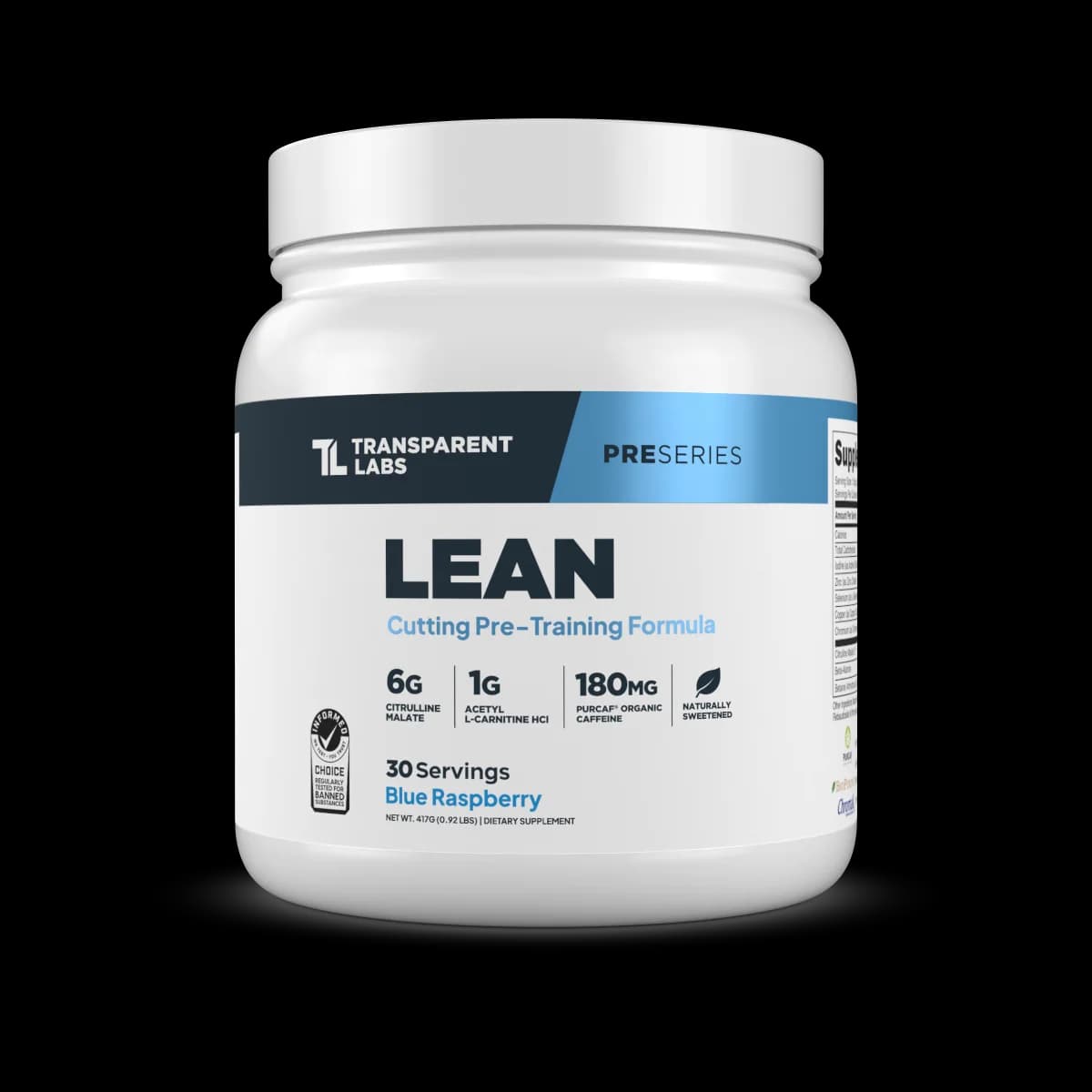 Lean Pre-Workout by Transparent Labs — recommended by Tyler Sarkisian
