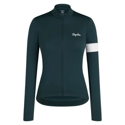 Rapha Women's Core Thermal Long-Sleeve Cycling Jersey Green S by Rapha — recommended by Shelby Farrell