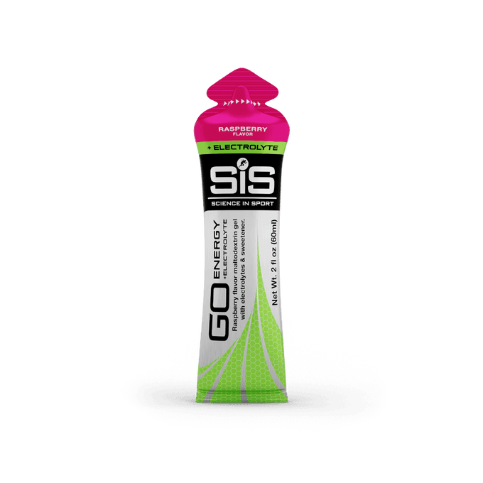 GO Energy + Electrolyte Gels by SiS Science in Sport Logo — recommended by Jenna Bensko