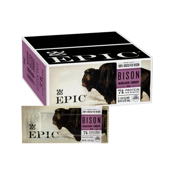 Bison Bacon Cranberry Bar by Epic — recommended by Joe Hampton