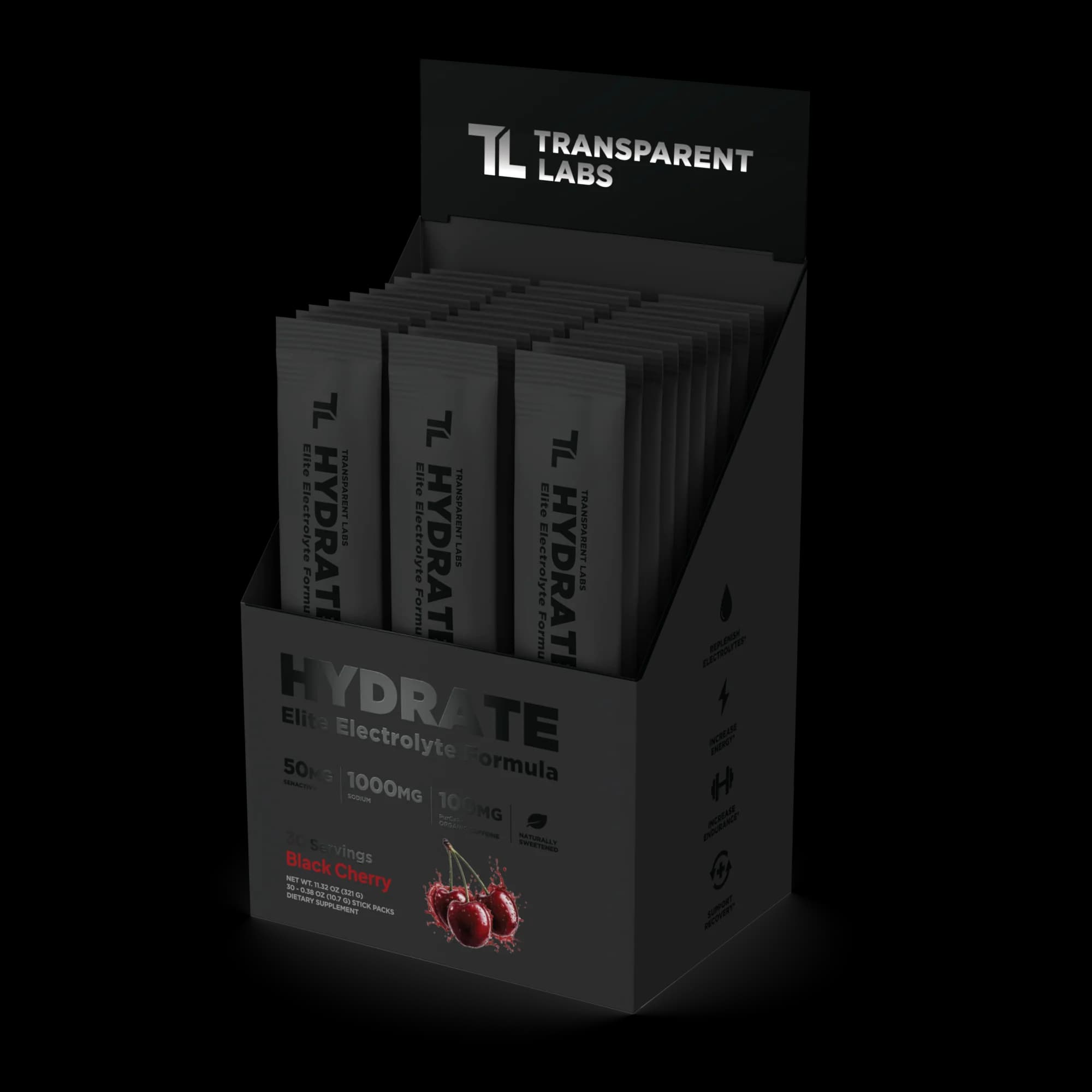 Hydrate Black by Transparent Labs — recommended by Kat Callaway