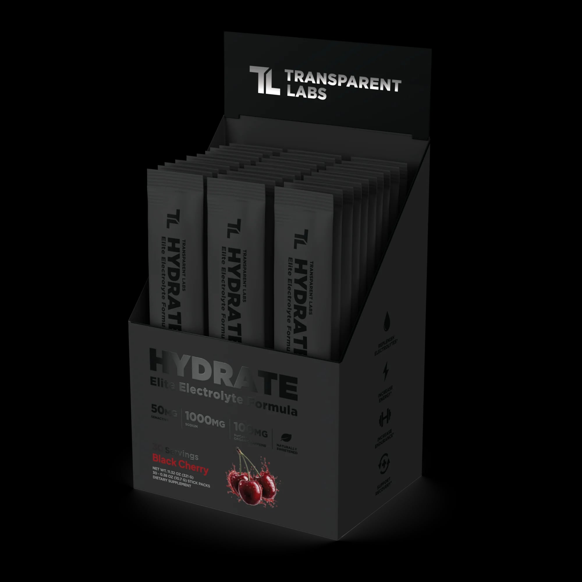 Hydrate Black by Transparent Labs — recommended by Kat Callaway