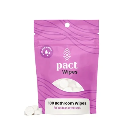 PACT Outdoors Bathroom Wipes - Package of 100 by PACT Outdoors — recommended by Meikael Beaudoin Rousseau
