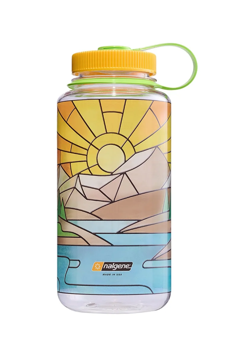 32oz Wide Mouth Stained Glass Print Bottles by Nalgene — recommended by John Willard