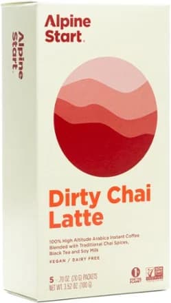 Alpine Start Dirty Chai Latte Instant Coffee - Package of 5 Chai by Alpine Start — recommended by Seth Burns