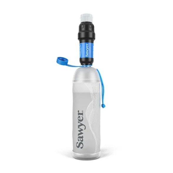 Squeeze Water Filtration System with Cnoc Premium 1-Liter Bottle by Sawyer — recommended by Jeff Garmire