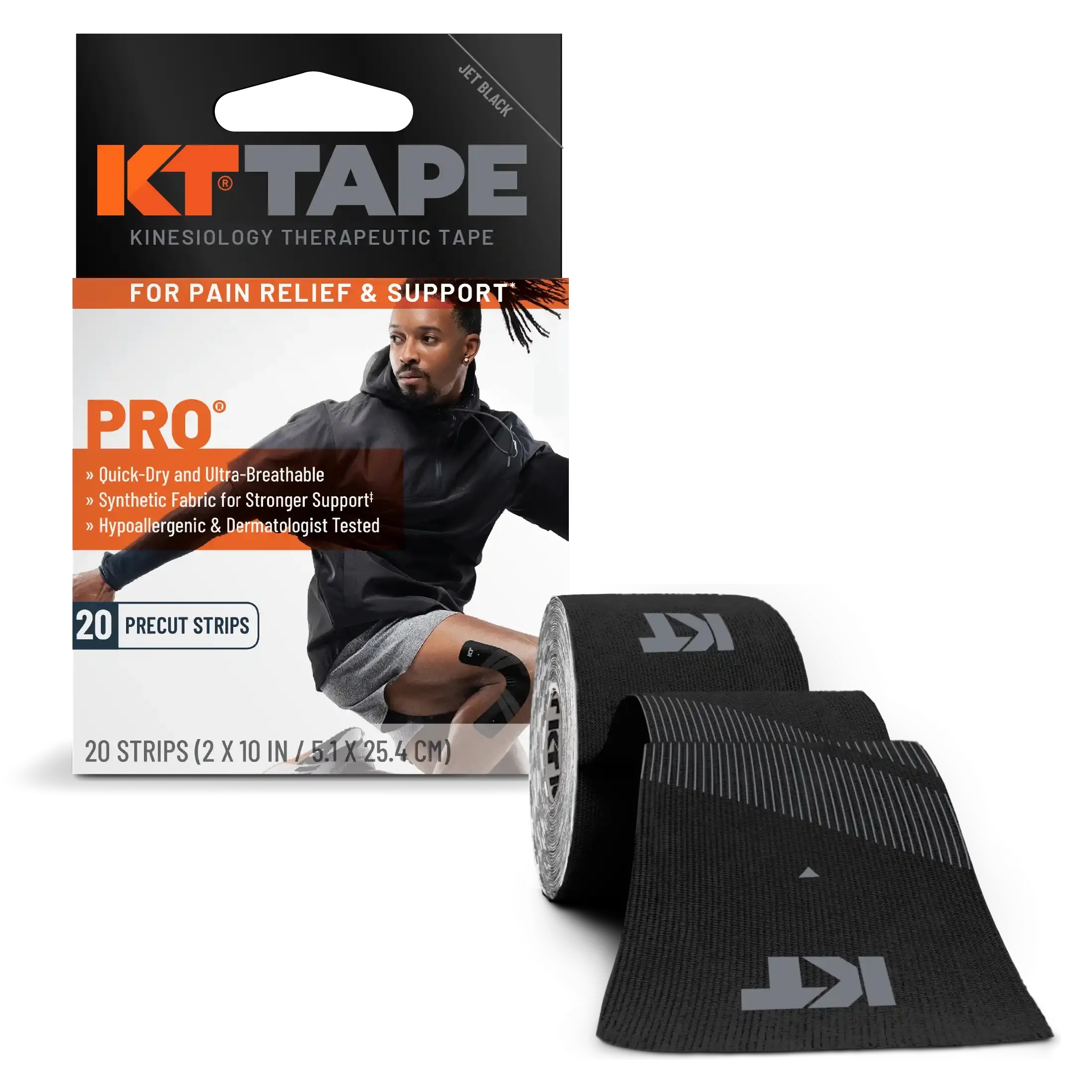 KT Tape Pro® Synthetic Kinesiology Tape – Precut Strips by KT Tape — recommended by Ilana Jesse