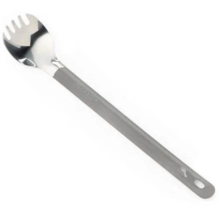 TOAKS Titanium Long Handle Spork with Polished Bowl Gray by TOAKS — recommended by Seth Burns