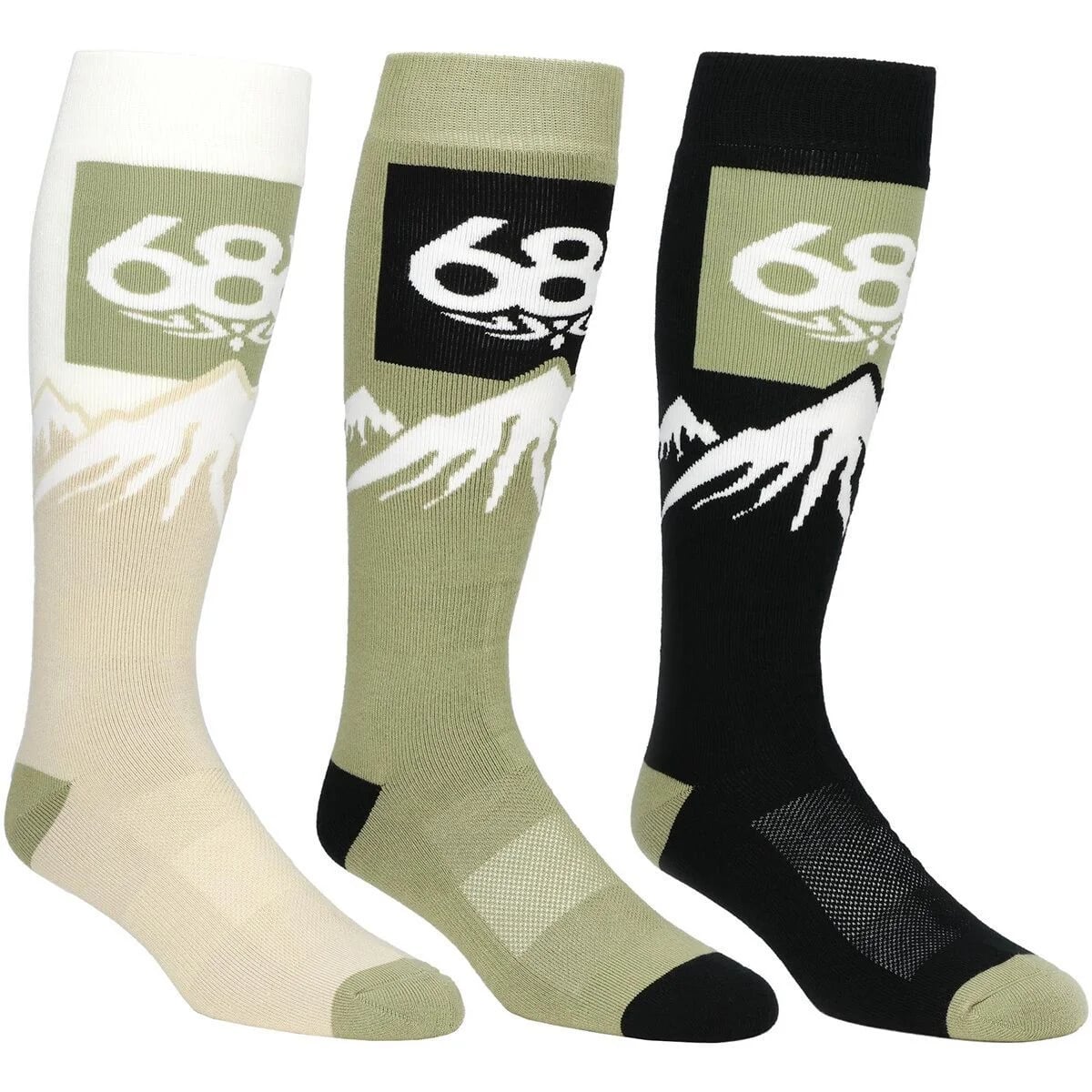 Snow Caps Sock - 3-Pack by 686 — recommended by Tyler Silvestri