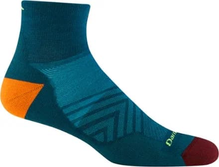 Darn Tough Men's Run Quarter Ultralightweight Cushion Socks Blue L by Darn Tough — recommended by Derek Steele
