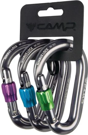 C.A.M.P. Nimbus Lock Carabiner - Package of 3 Multi-Colored by Camp — recommended by Teddy Dondanville