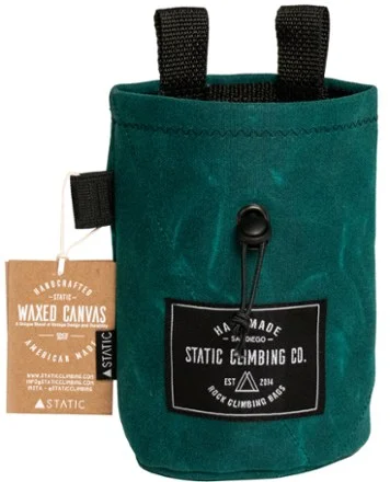 STATIC Waxed Canvas Chalk Bag Green by STATIC — recommended by Teddy Dondanville