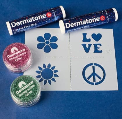 Lips & Face Biodegradable Glitter Kit - Festival by Dermatone — recommended by Camille Herron