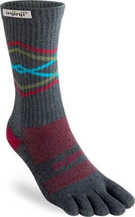 Injinji Trail Midweight Crew Socks Gray S