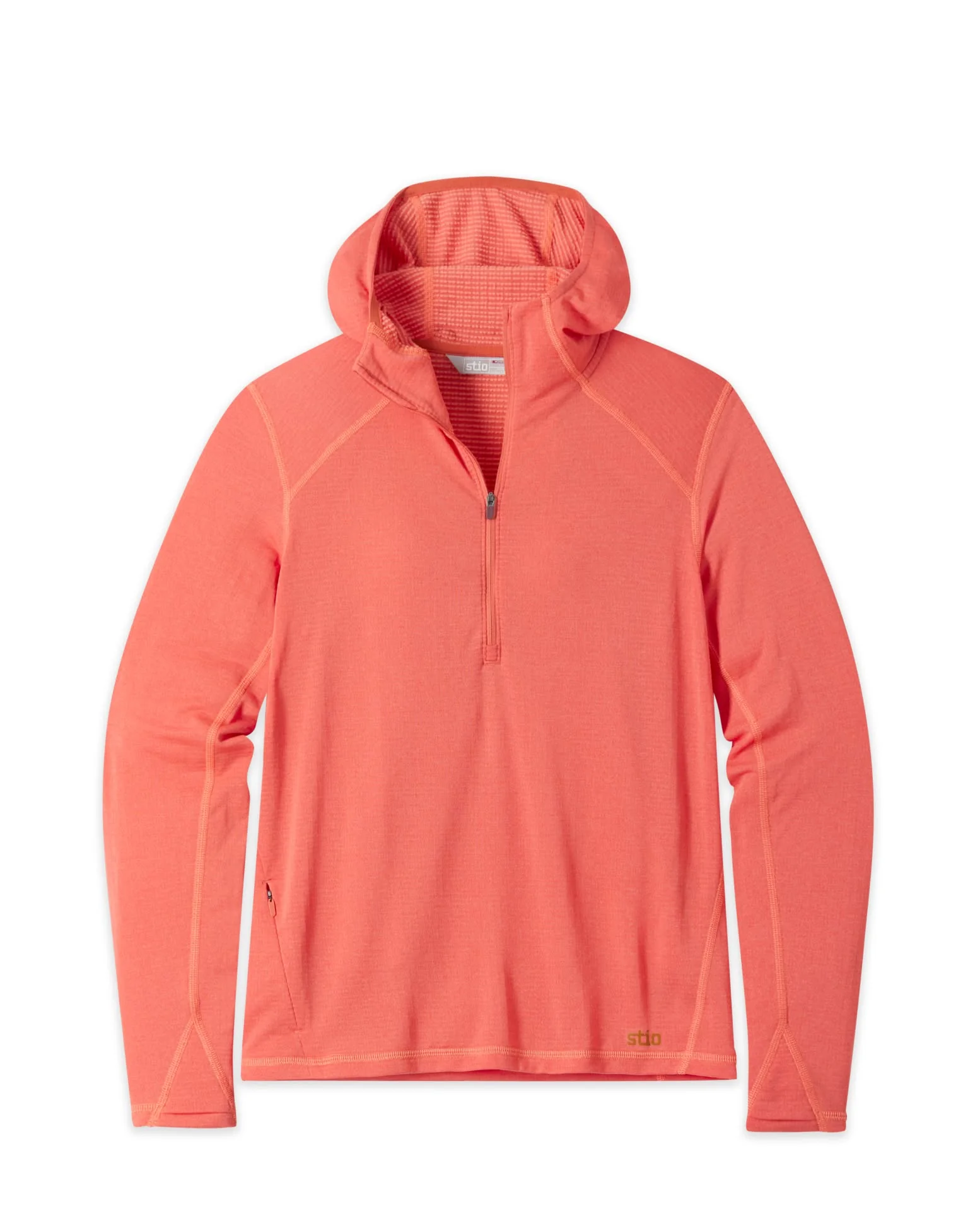 Women's Trax Power Grid Half Zip Hoodie by Stio — recommended by Grace Eversaul