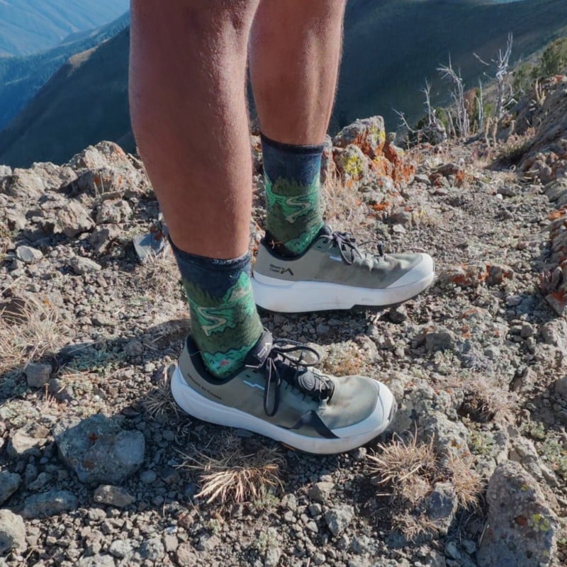 Trail Run Neature Print Crew Socks by Smartwool — recommended by Mike @HumbleRunning