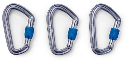 Black Diamond HotForge Screwgate Carabiners - Package of 3 Gray by Black Diamond — recommended by Teddy Dondanville