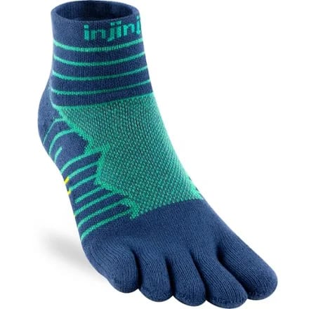 Injinji Ultra Run Mini Crew Socks Blue